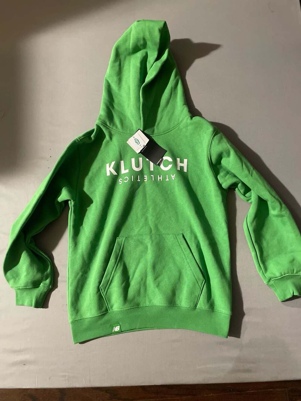 New Balance Klutch Athletics Kids L Green Pullover Hoodie NWT